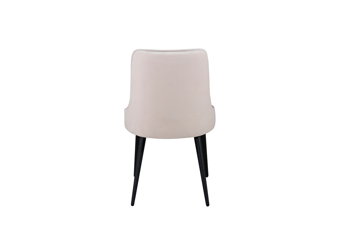 Velvet Deluxe Spisestol 2-pak Beige