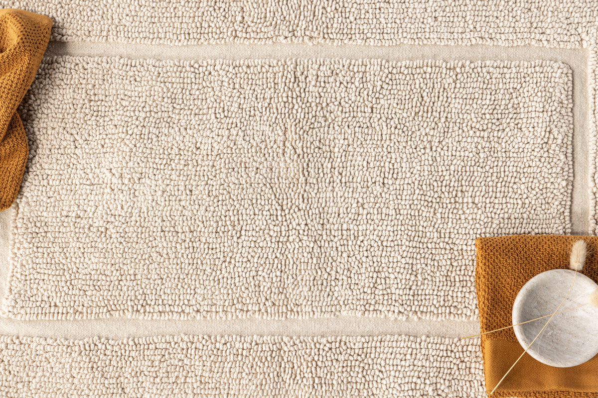 William Rektangulært Tæppe 80 x 50 Beige