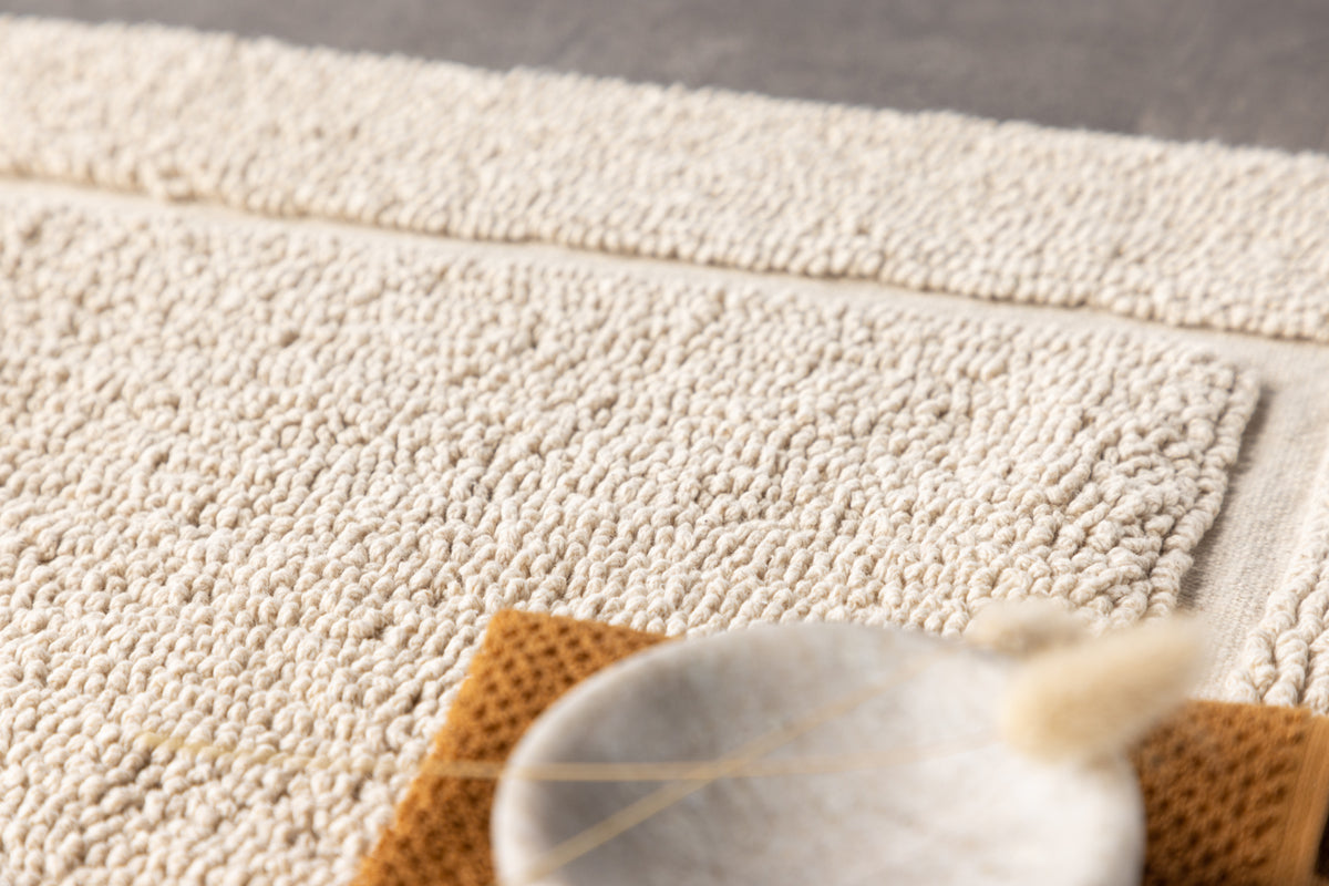 William Rektangulært Tæppe 80 x 50 Beige