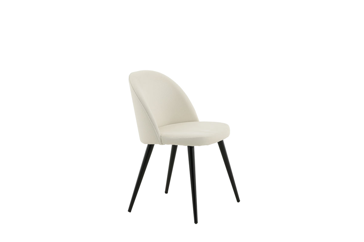 Velvet Spisestol 2-pak Creme