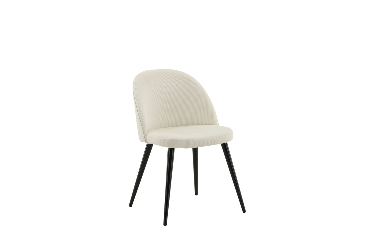 Velvet Spisestol 2-pak Creme