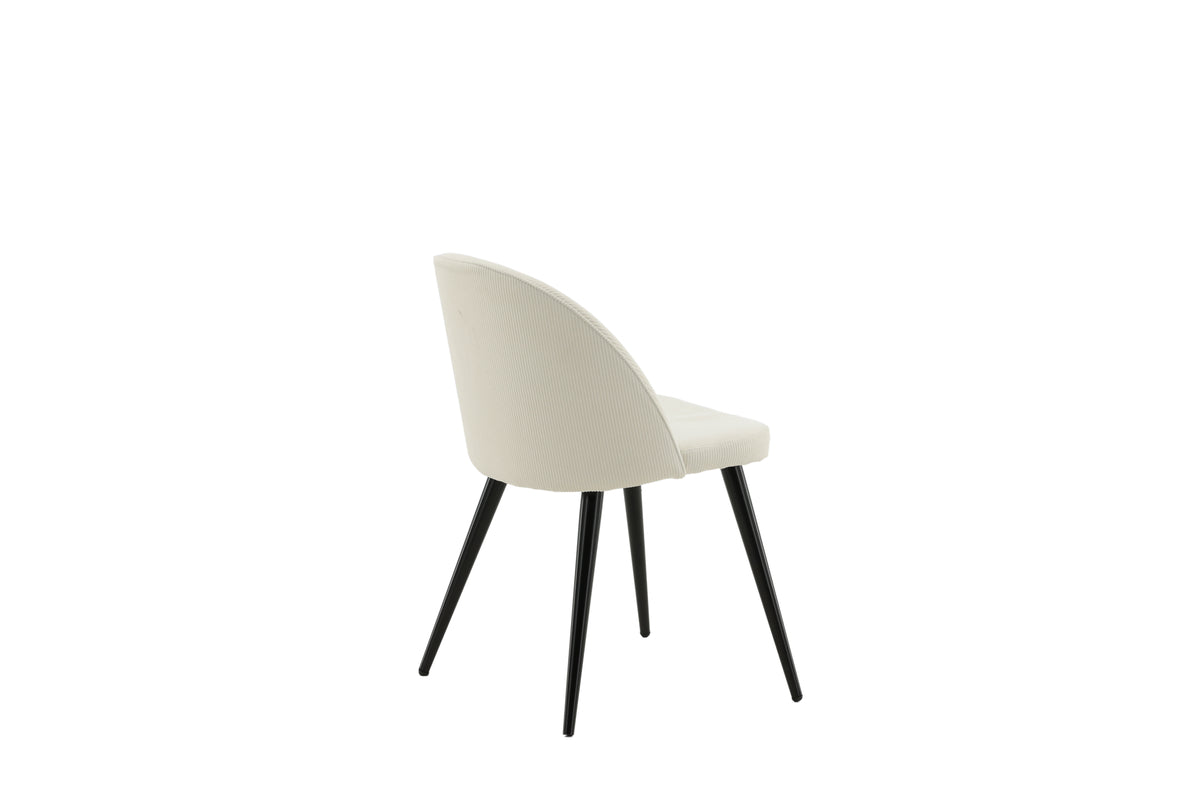 Velvet Spisestol 2-pak Creme