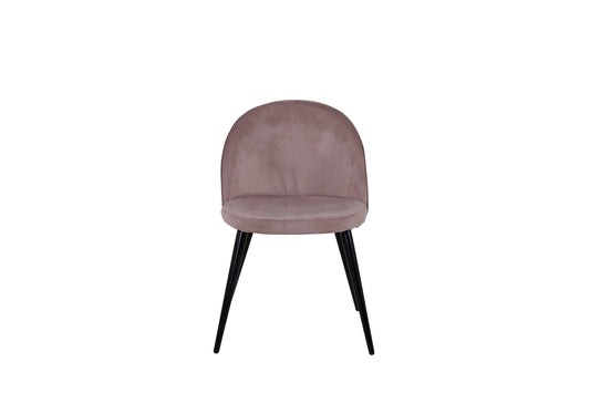 Velvet Spisestol 2-pak Støvet Rosa