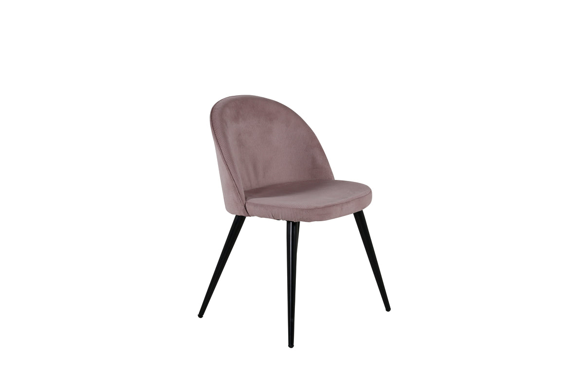 Velvet Spisestol 2-pak Støvet Rosa