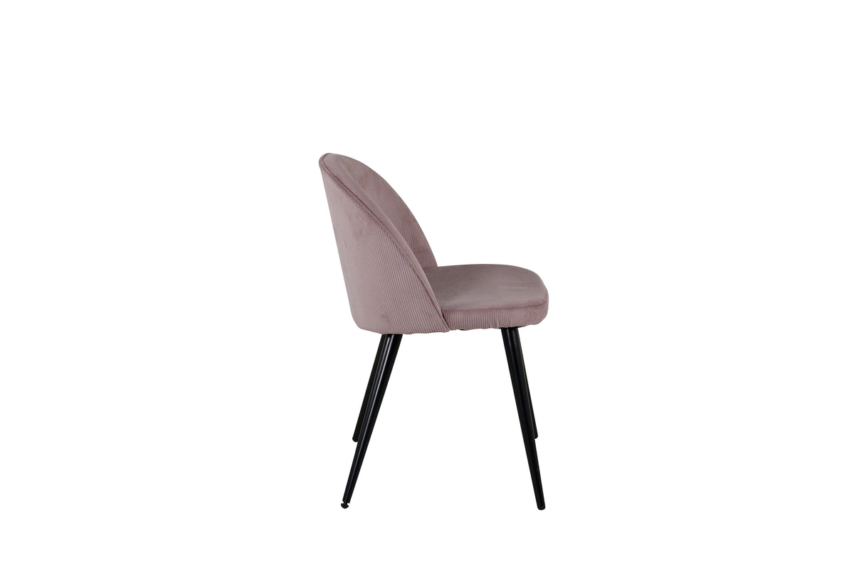 Velvet Spisestol 2-pak Støvet Rosa