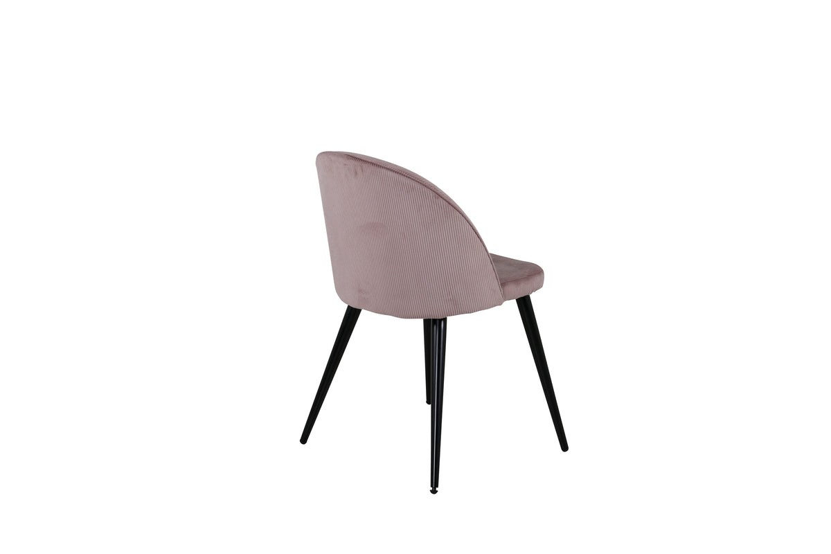 Velvet Spisestol 2-pak Støvet Rosa