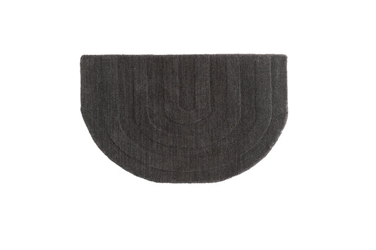 Nora Oval Tæppe 80 x 50 Sort