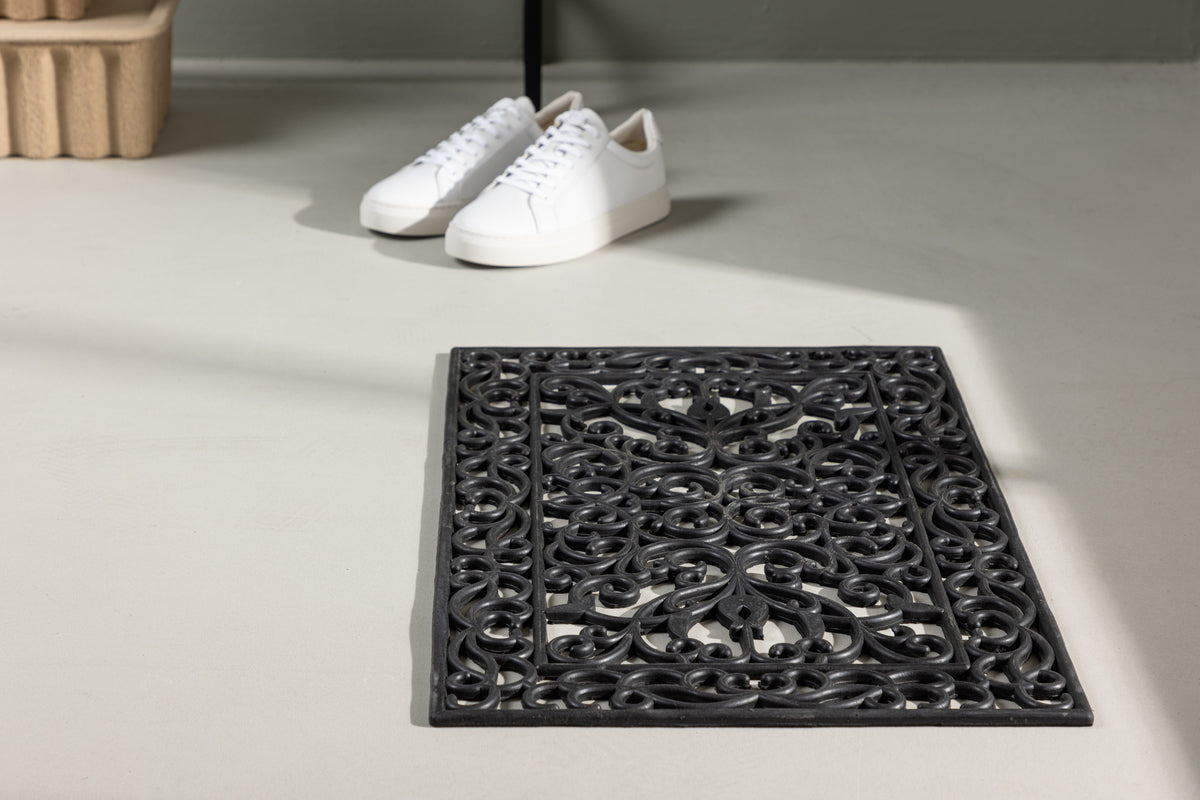 Rektangulært tæppe 75 x 45 Sort