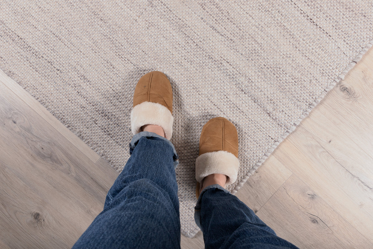 Devi rektangulært tæppe 300 x 200 beige
