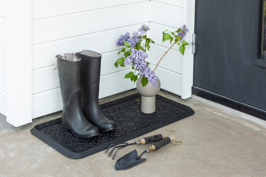 Rektangulært tæppe 75 x 45 Sort