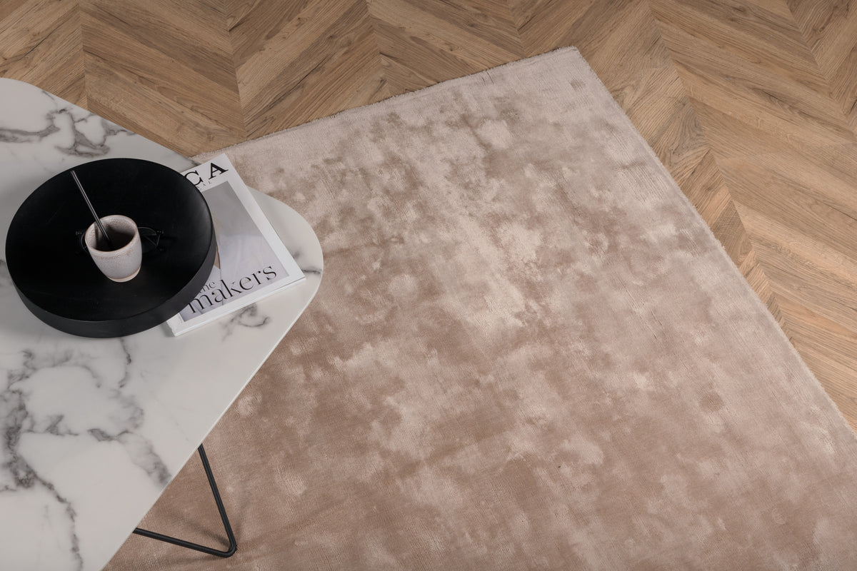 Indra Rektangulært Tæppe 240 x 170 Beige