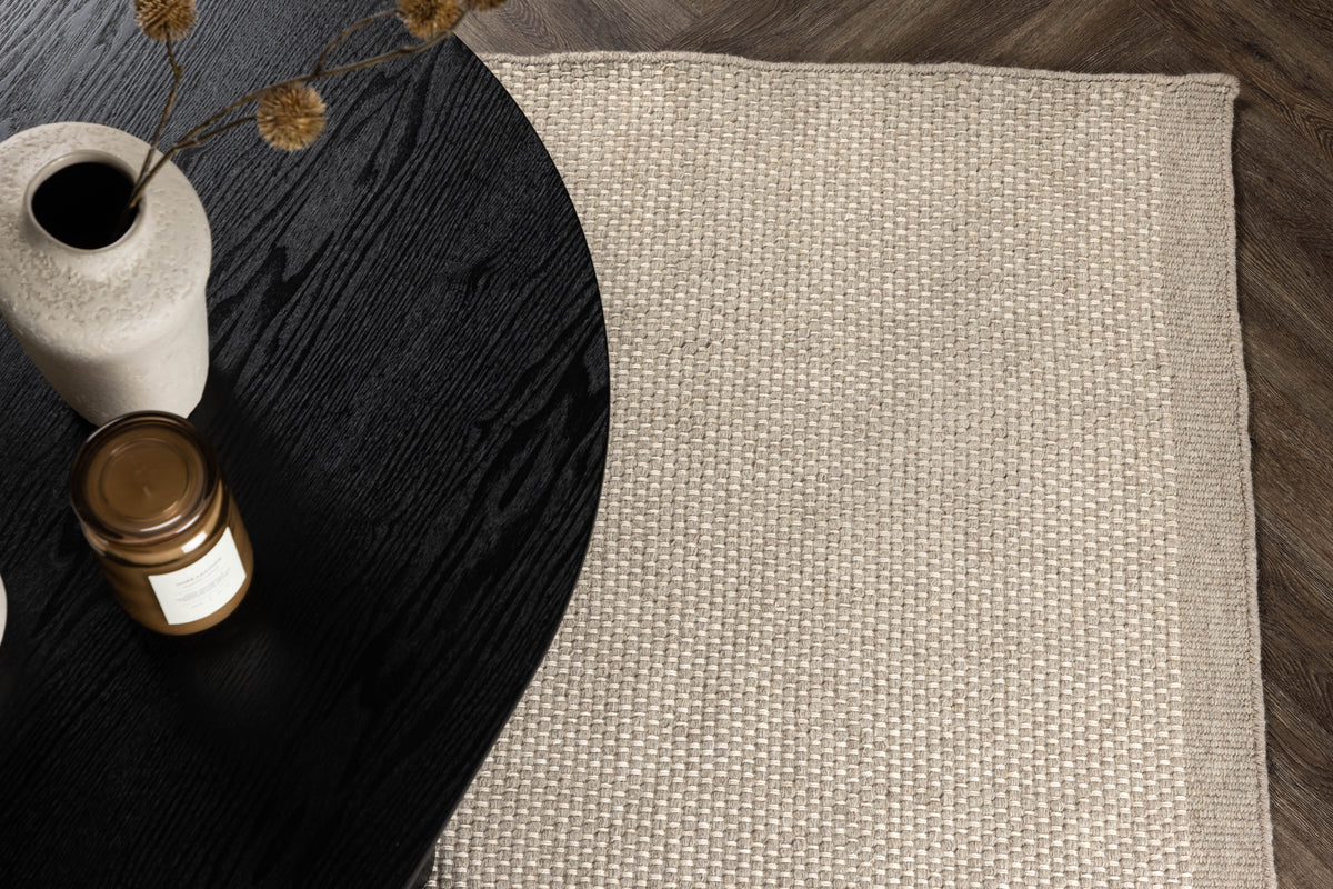 Vilma rektangulært tæppe 230 x 160 beige