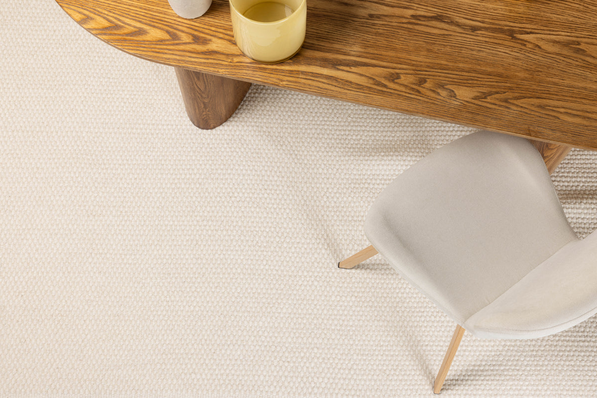 Vilma rektangulært tæppe 230 x 160 offwhite