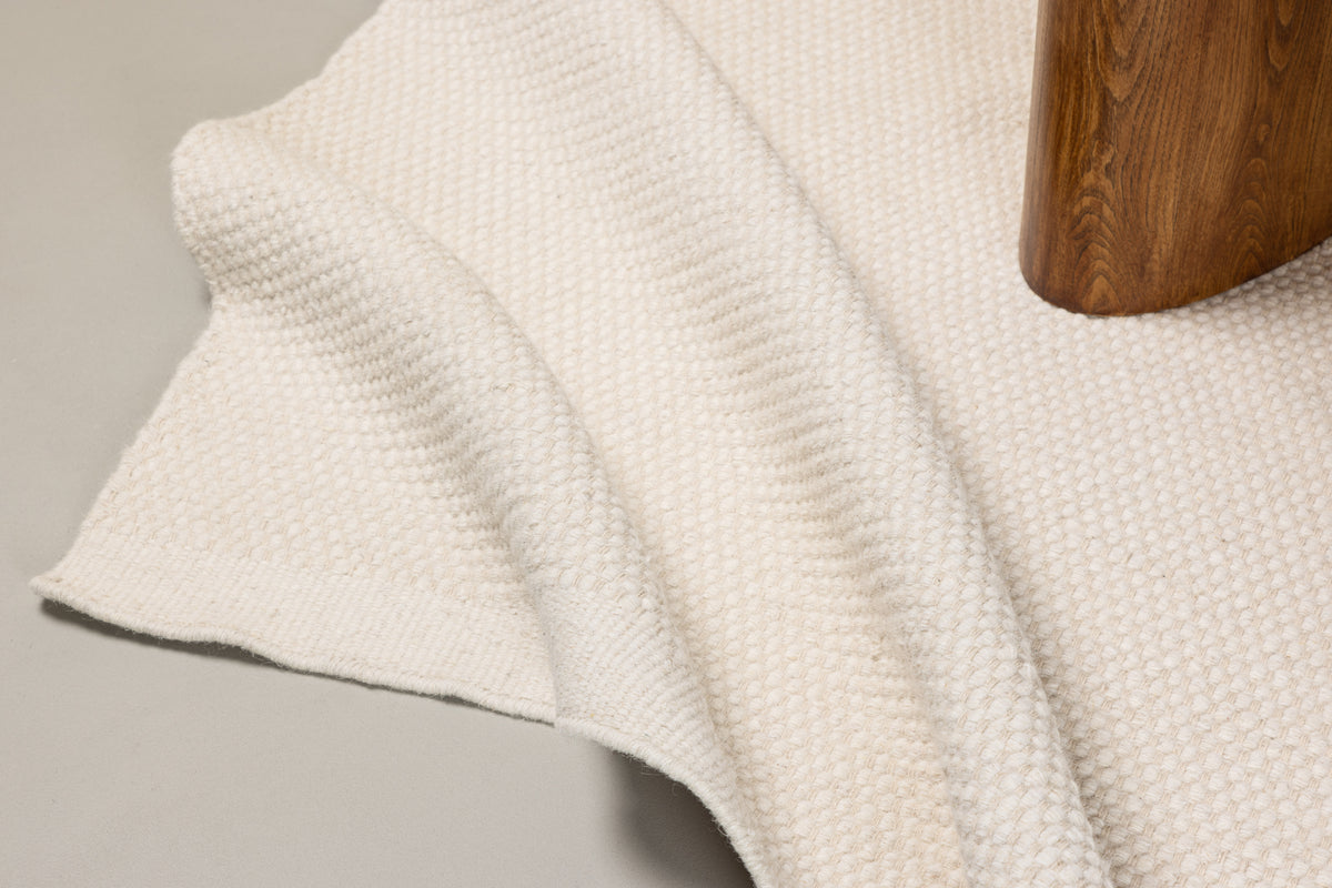 Vilma rektangulært tæppe 230 x 160 offwhite