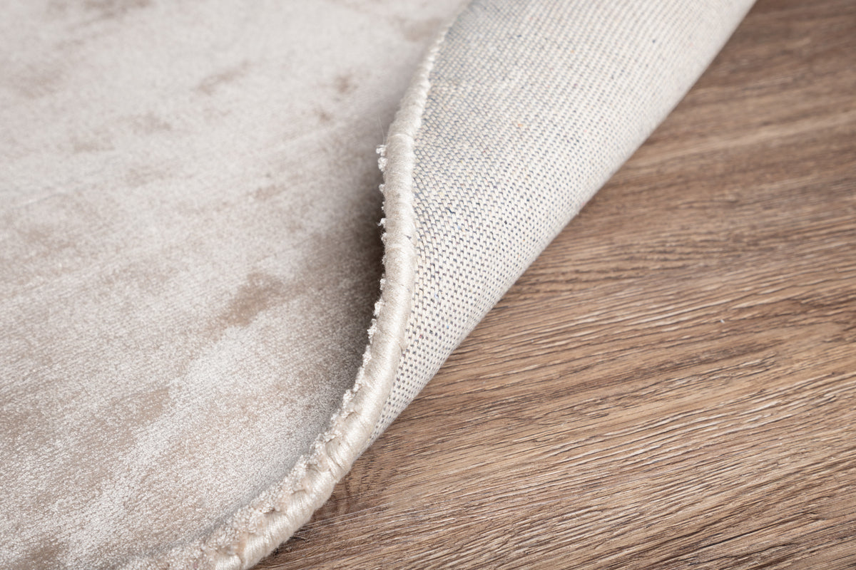 Indra rundt tæppe ⌀200 beige
