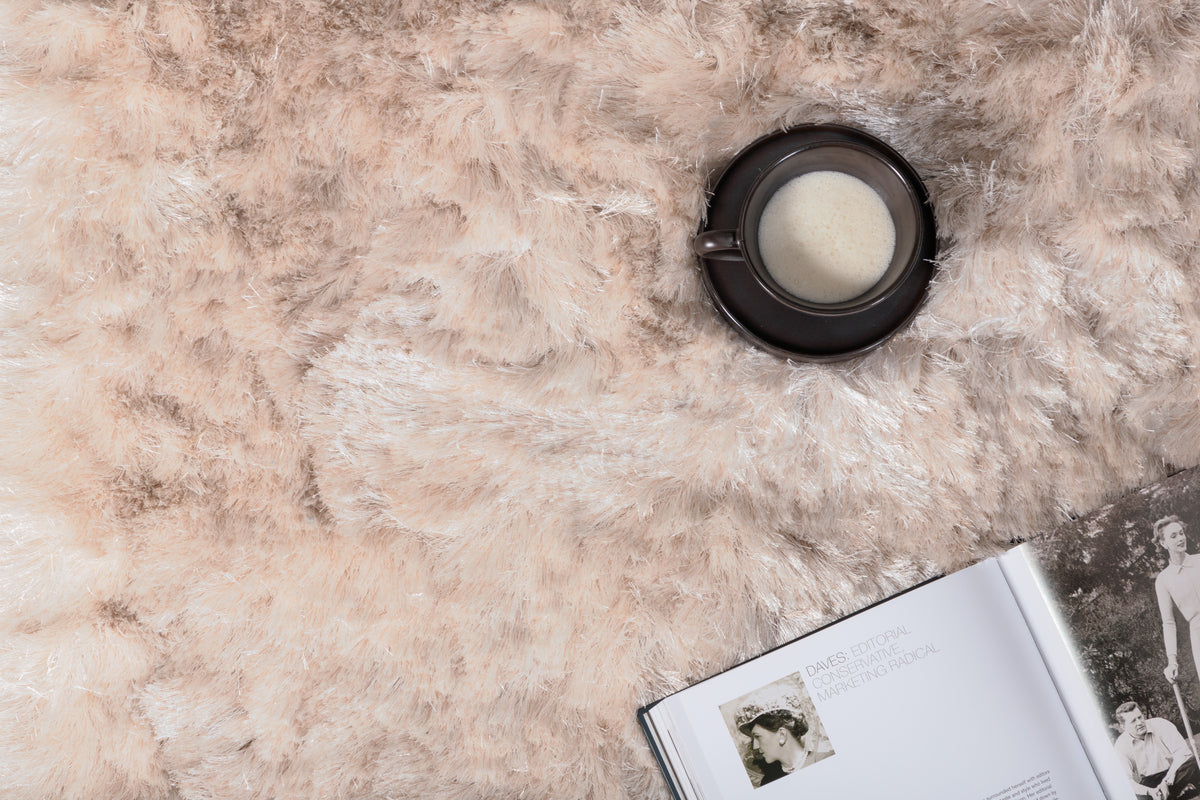 Shiva Rektangulært Tæppe 240 x 170 Beige