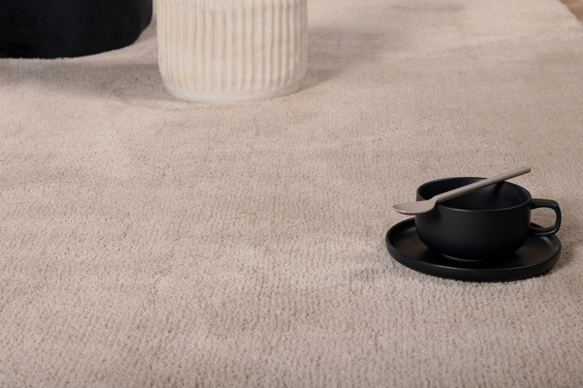 Undra rektangulært tæppe 350 x 250 beige