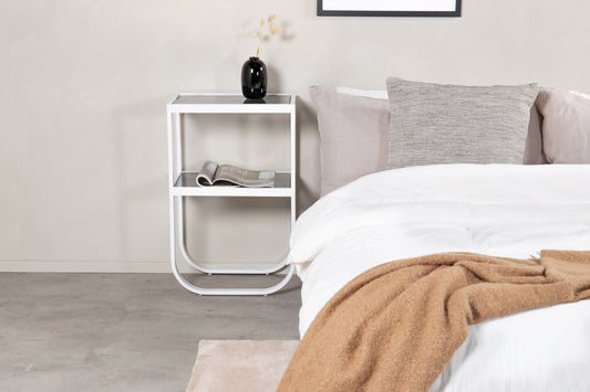 Rocker Sengebord 45 x 30 Hvid