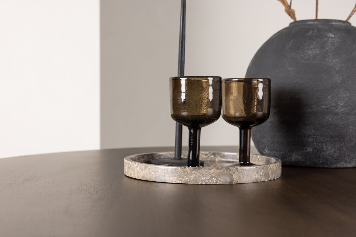 Kaseidon Rundt Spisebord ⌀100 Mørkebrun