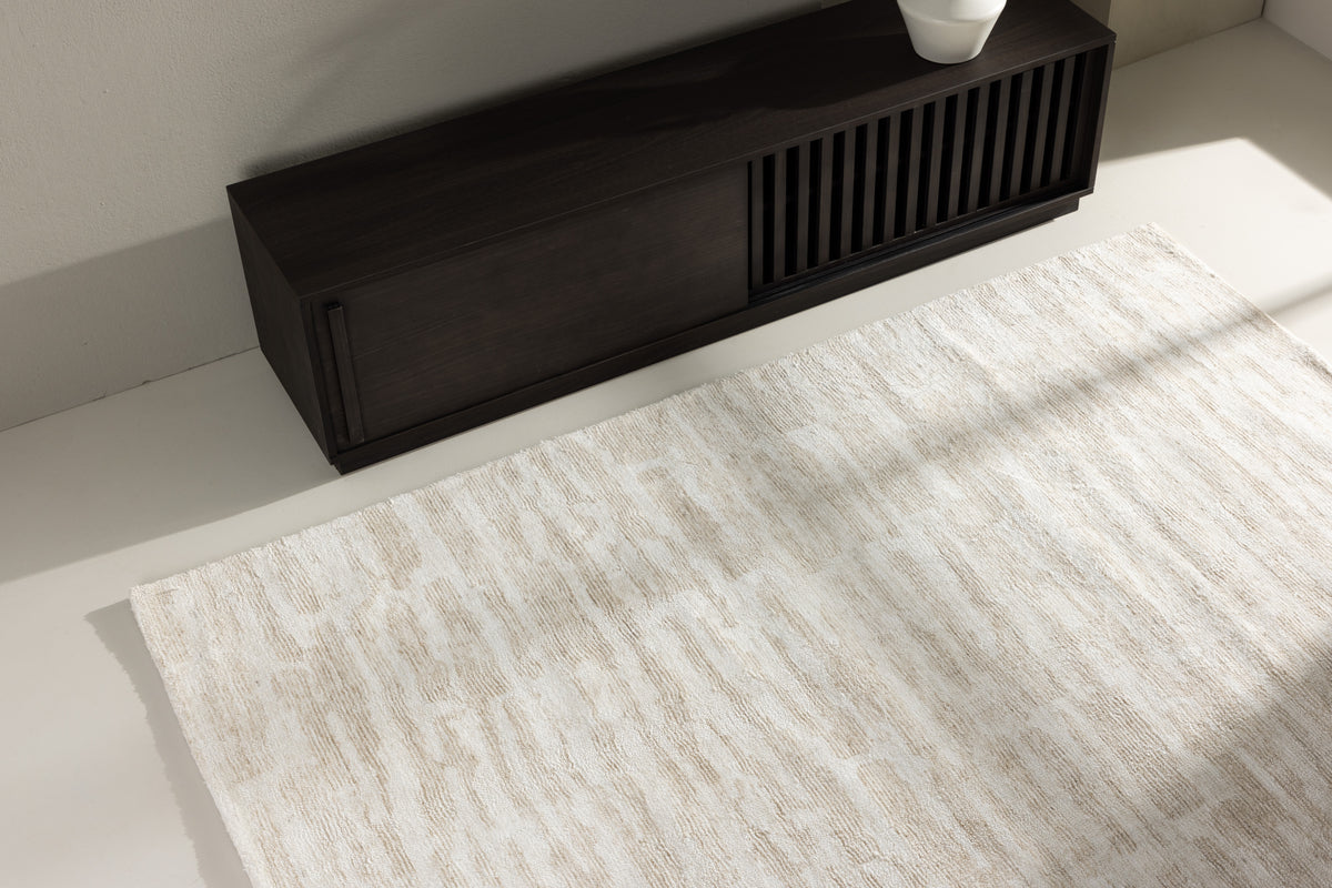 Milos Rektangulært Tæppe 290 x 200 Beige