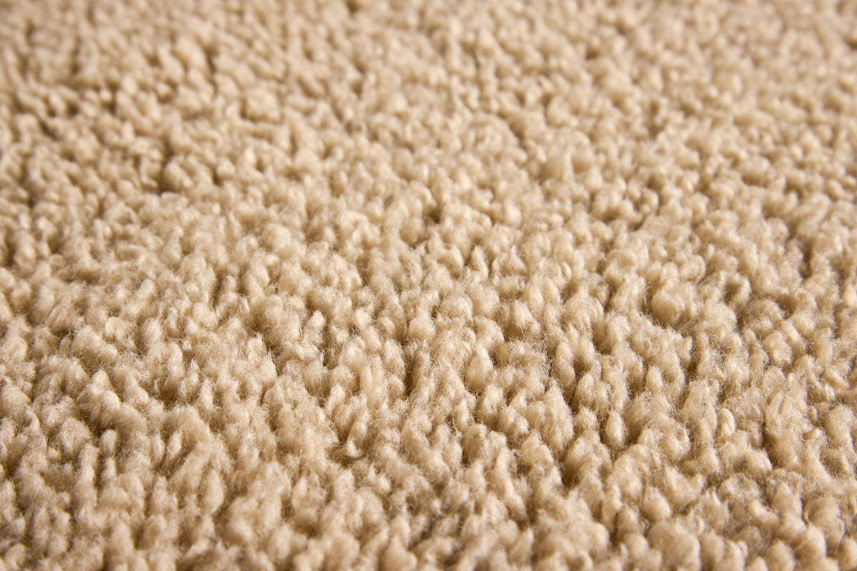 Teddy Rundt Tæppe ⌀200 Beige