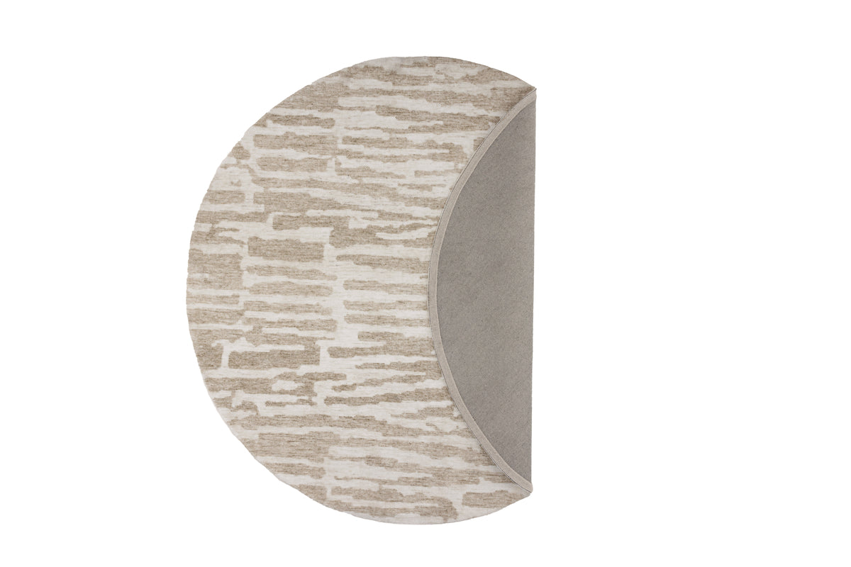 Milos Rundt Tæppe ⌀200 Beige