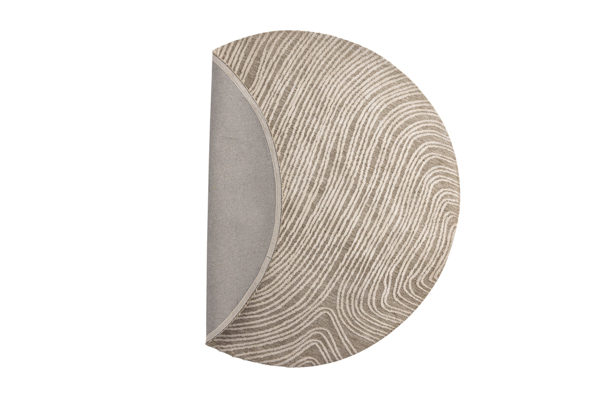 Melle Rundt Tæppe ⌀200 Beige