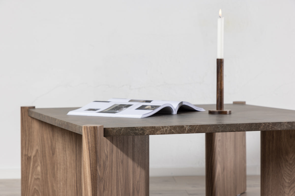 Rogaland Sofa Table 100 x 100 Brun