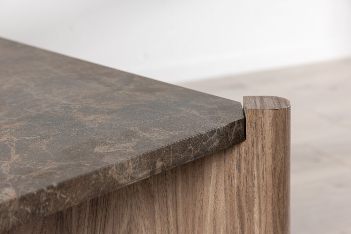 Rogaland Sofa Table 100 x 100 Brun