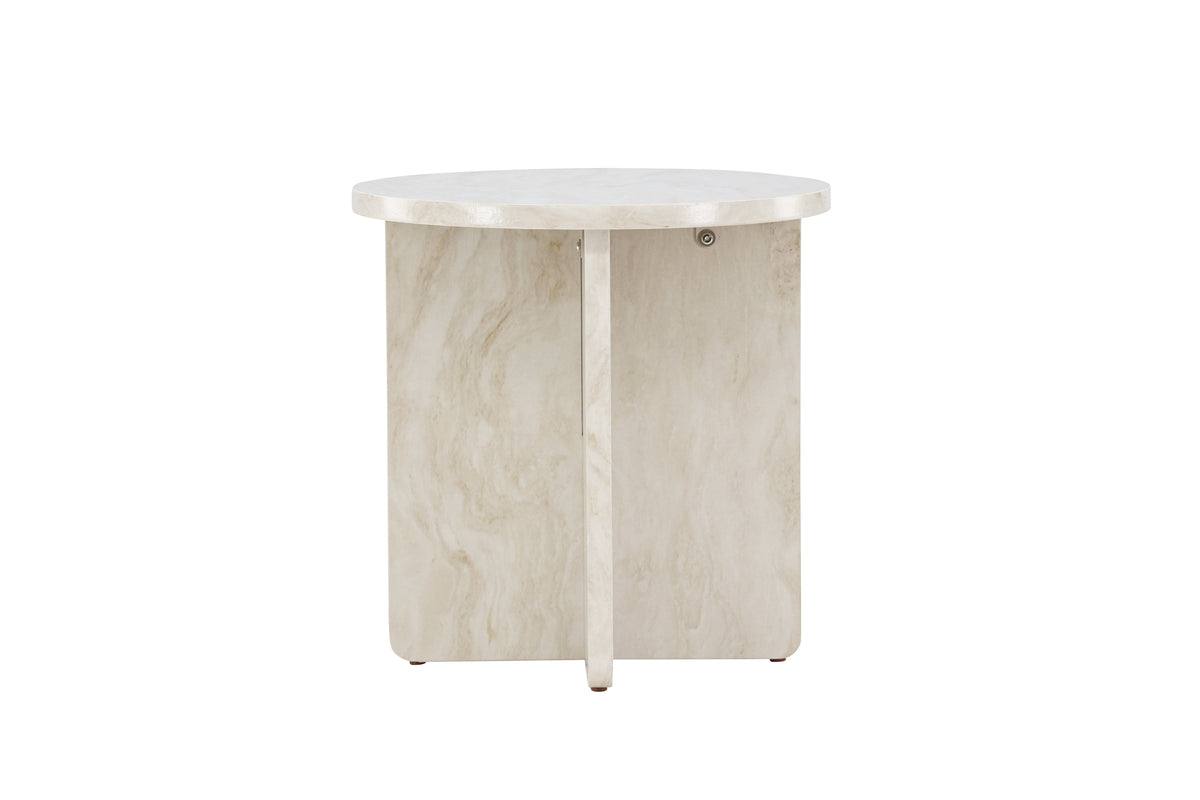 Ålesund Side Table ⌀50 Beige