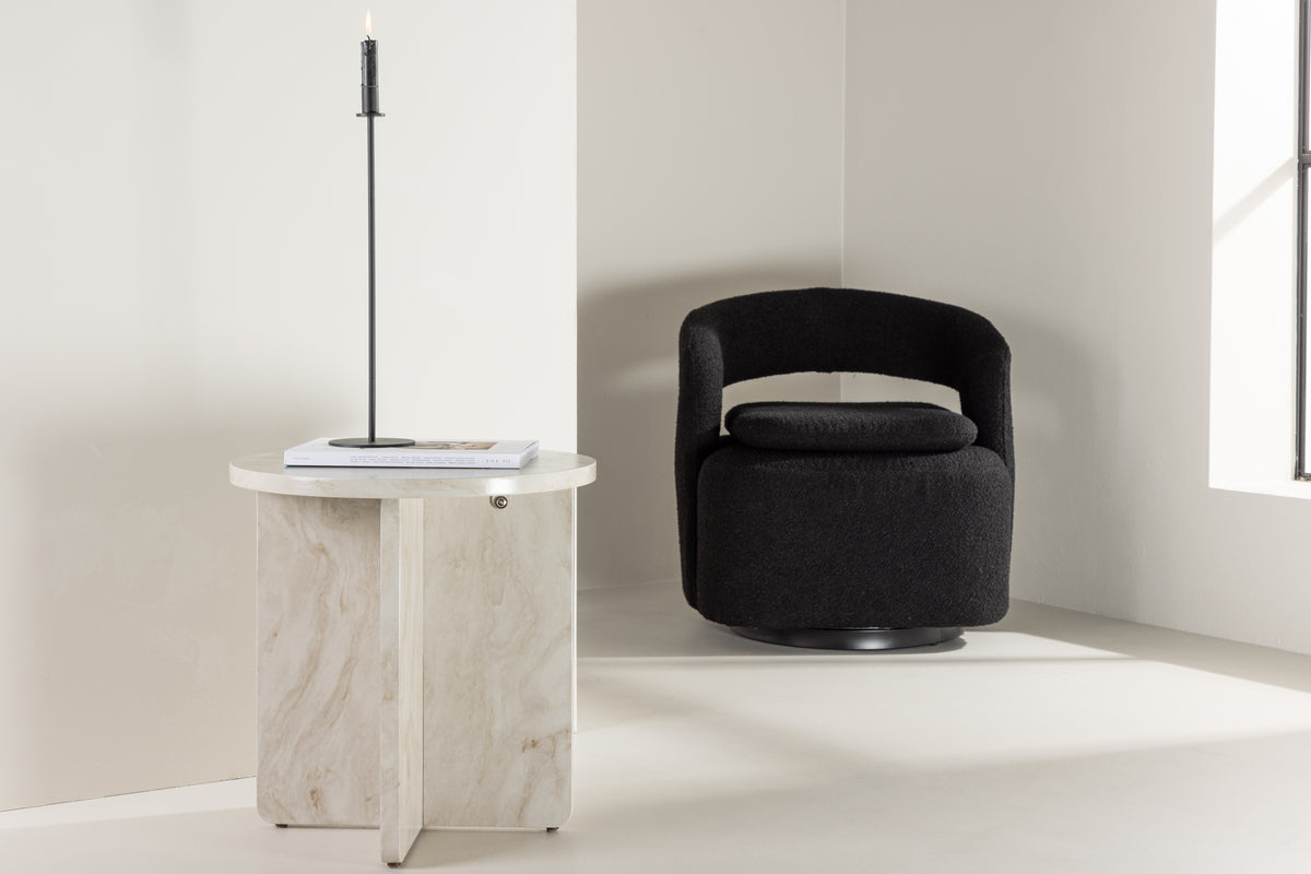 Ålesund Side Table ⌀50 Beige