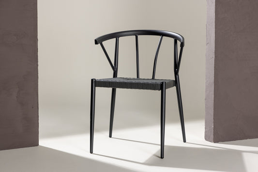 Spisebordsstol 6-pak Sort