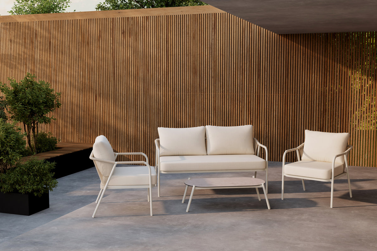 Sicily Lounge Set Beige Beige