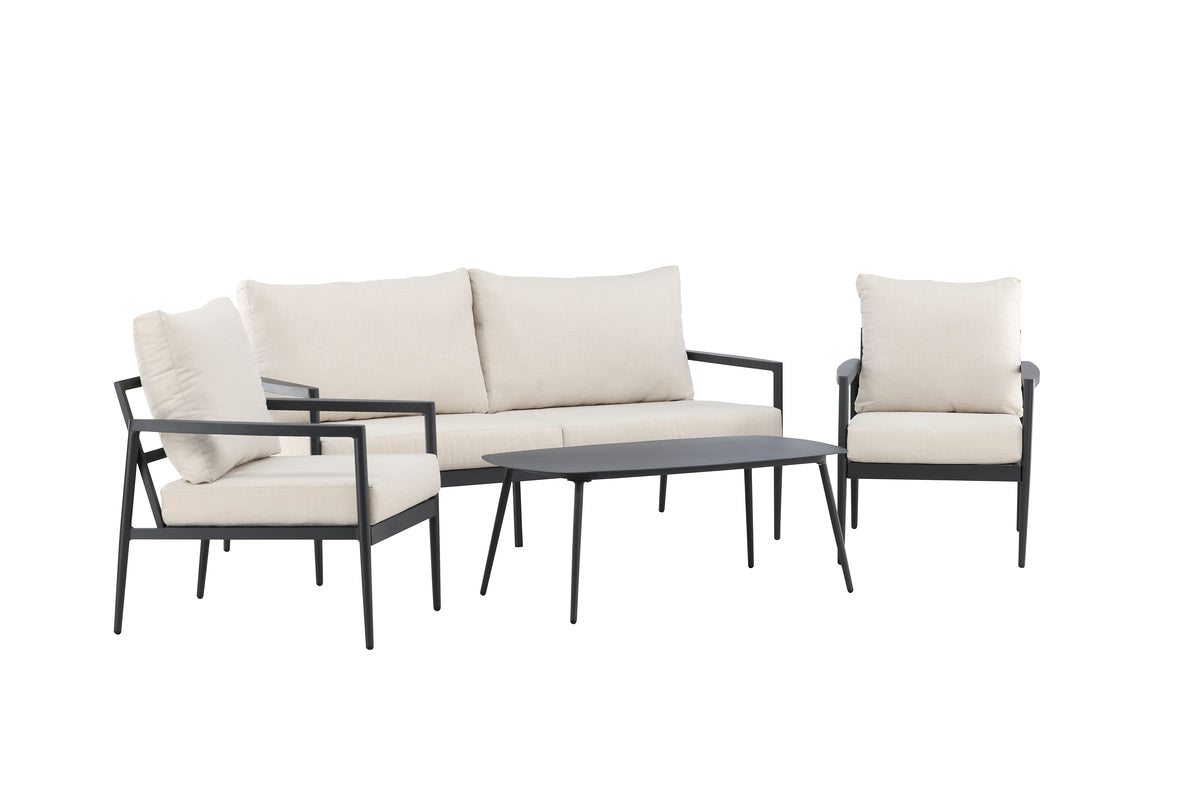 Taromina Lounge Set Black Black