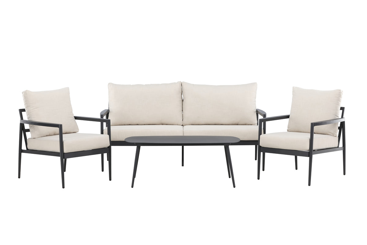 Taromina Lounge Set Black Black