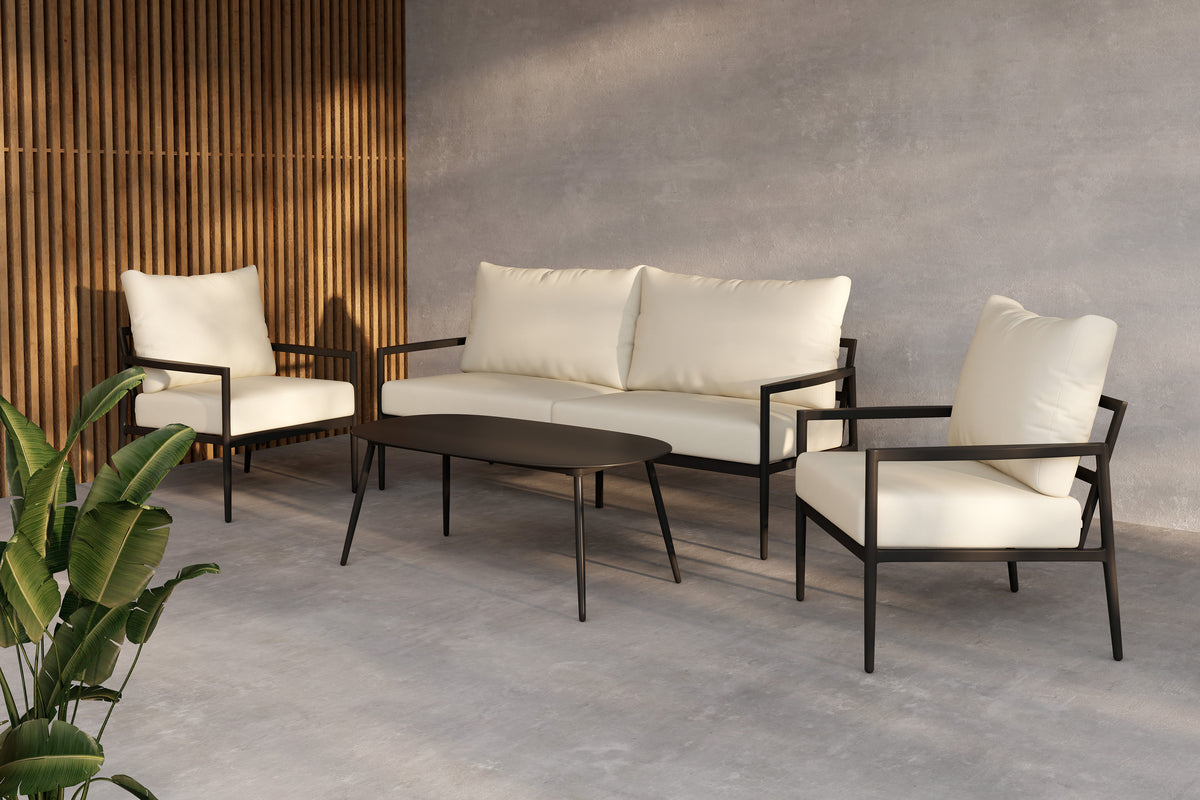 Taromina Lounge Set Black Black
