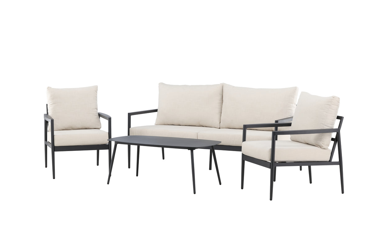 Taromina Lounge Set Black Black