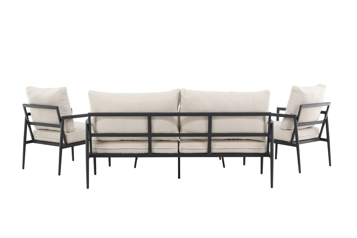 Taromina Lounge Set Black Black