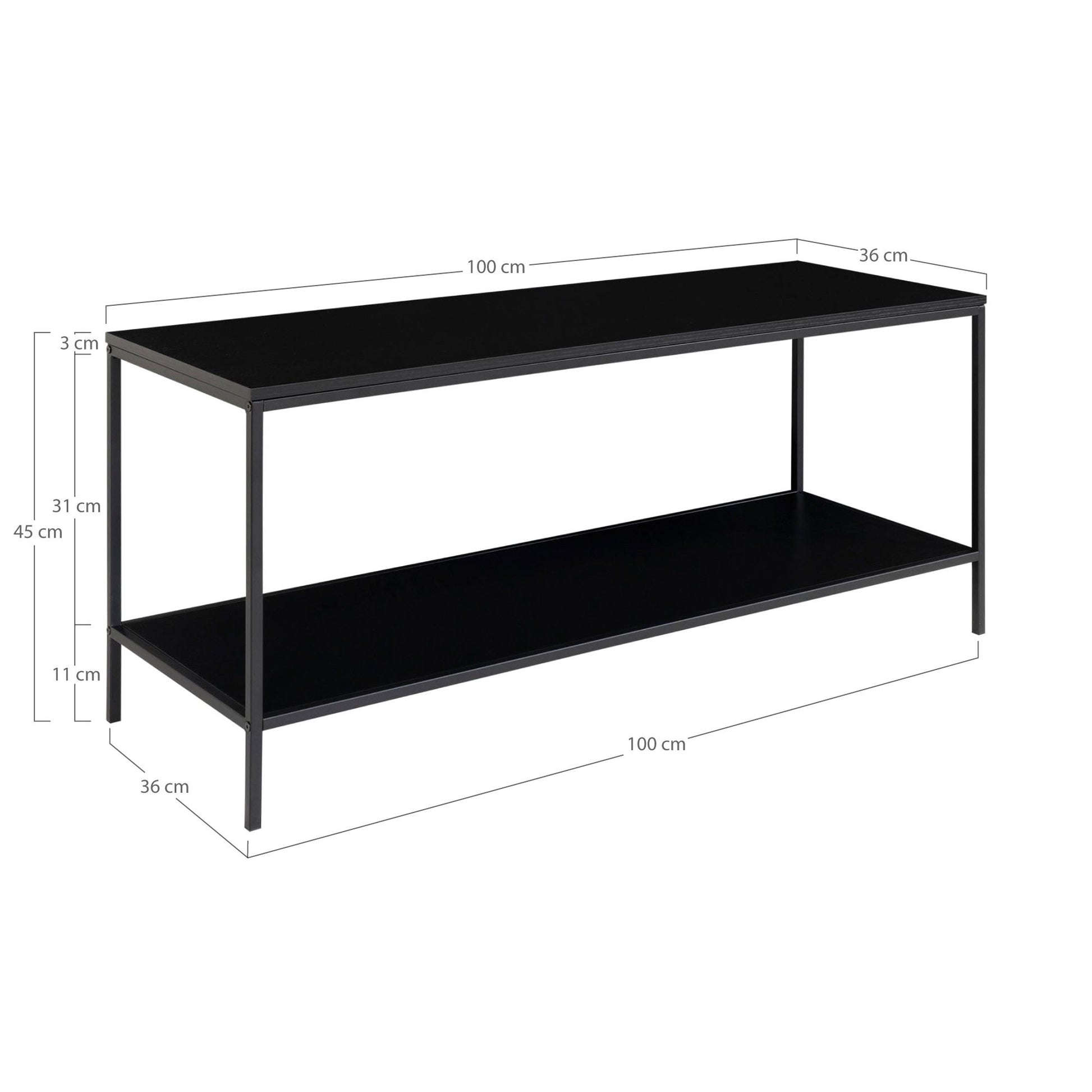 Vita TV-bænk