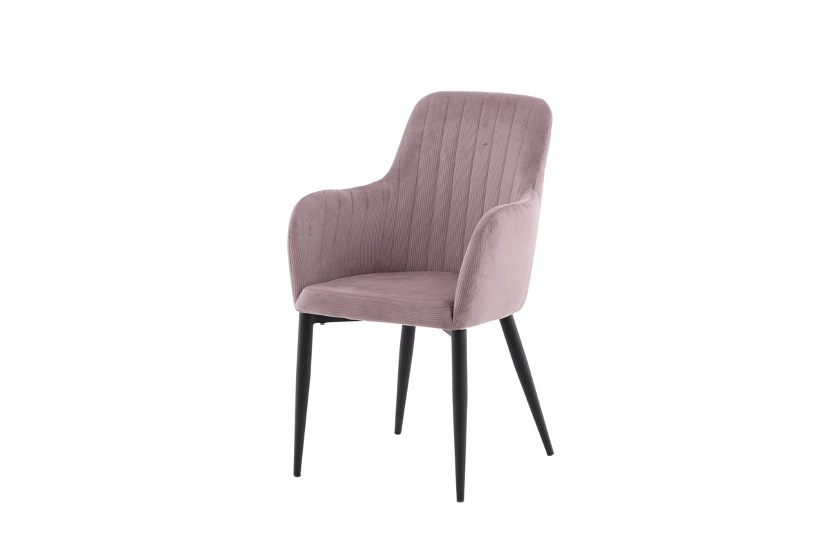 Comfort Spisebordsstol 2-pak Støvet Rosa