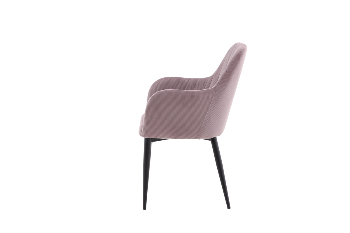 Comfort Spisebordsstol 2-pak Støvet Rosa