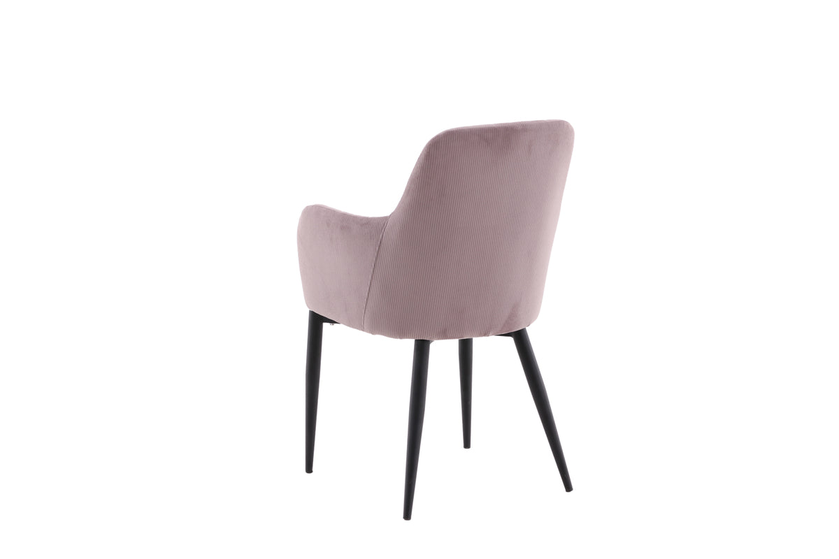 Comfort Spisebordsstol 2-pak Støvet Rosa