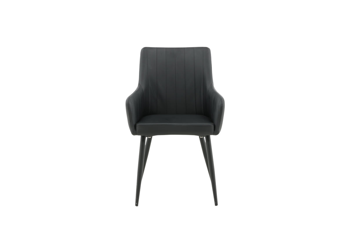 Comfort Spisebordsstol 2-pak Sort