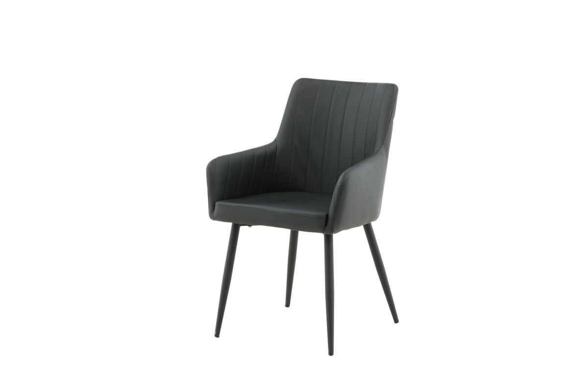 Comfort Spisebordsstol 2-pak Sort