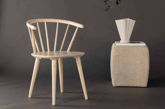 Spisebordsstol 2-pak Whitewash