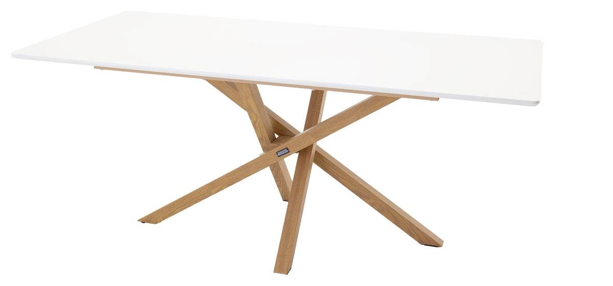 Piazza rektangulært spisebord 180 x 90 hvid
