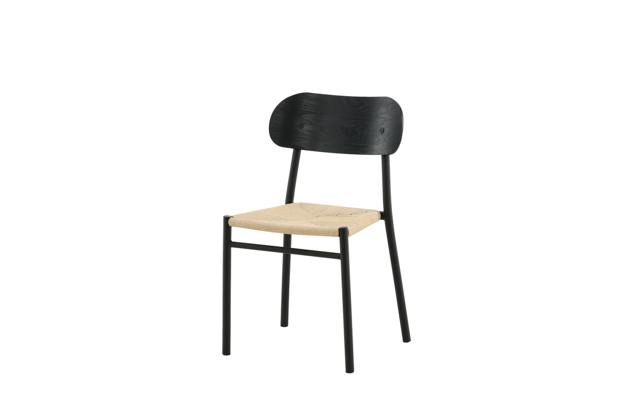 Polly Spisebordsstol 2-pak Sort