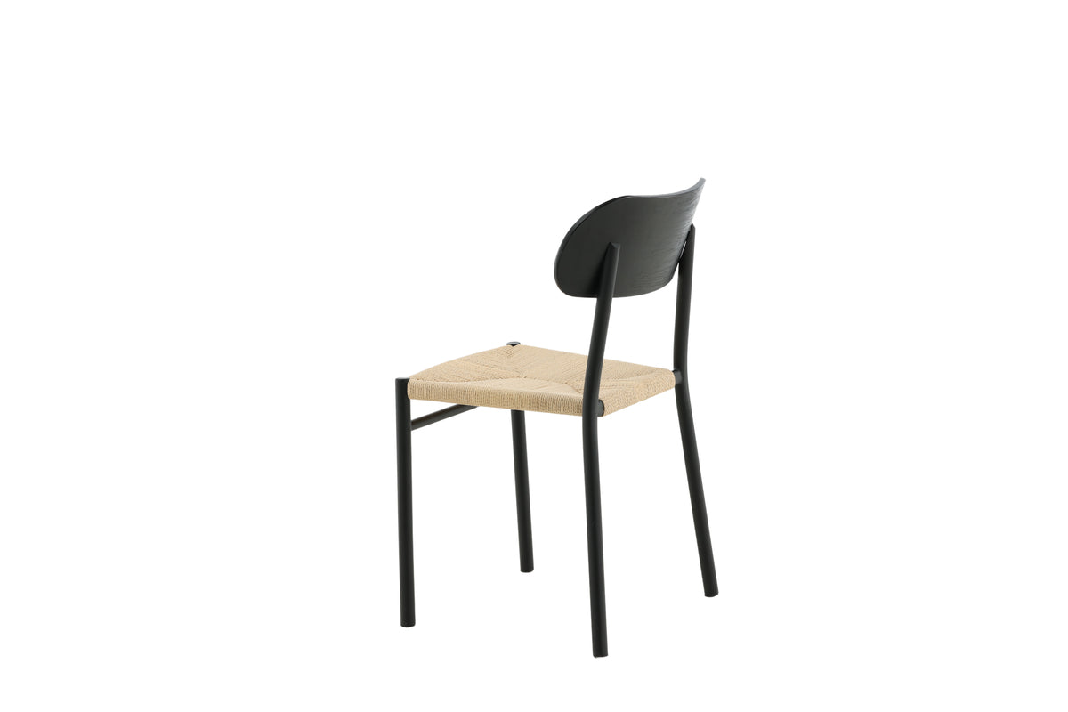 Polly Spisebordsstol 2-pak Sort