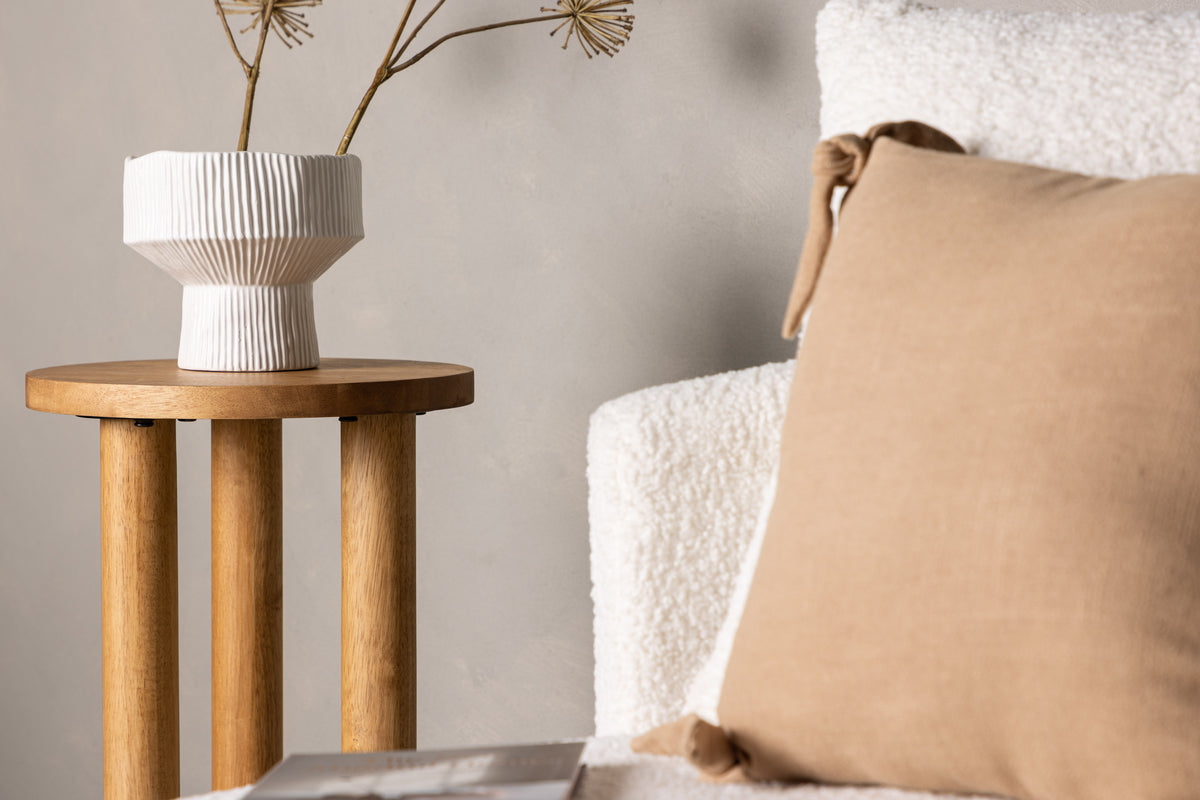 Duxbury Side Table ⌀35 Brun