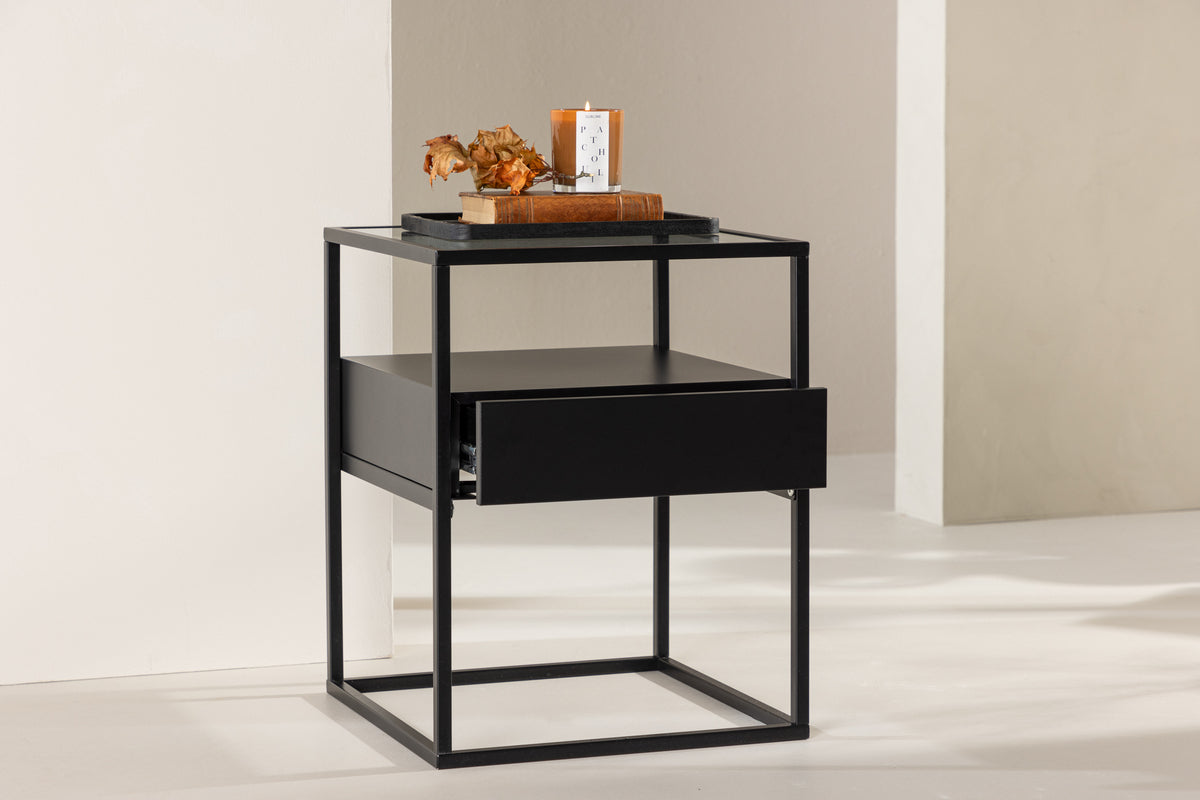 Fortaleza Sidebord 40 x 40 Sort